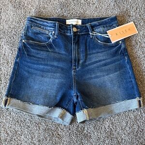 Risen Women's Blue Denim Shorts